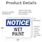 Signmission Wet Paint, 24 in W x Rectangle, Vinyl Decal OS-2PACK-NS-D-1824-L-19034 - alternate 3